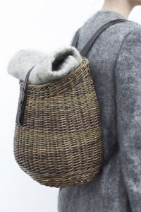 straw backpack