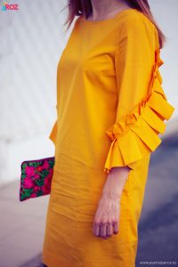 rochie galbena cos