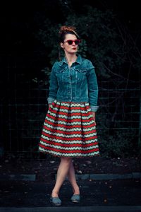rochie si geaca de blugi