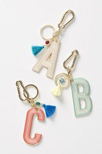 monogram keychain