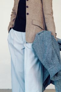 sacou gant, pardesiu sandro si pantaloni cos