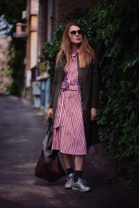 ralph lauren dress and sneakers