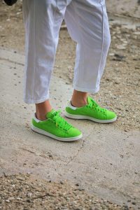 pharrell adidas tennis ball and white pants marni
