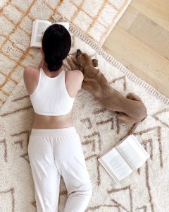 garance dore and her dog