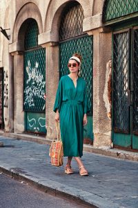 rochie verde de vara