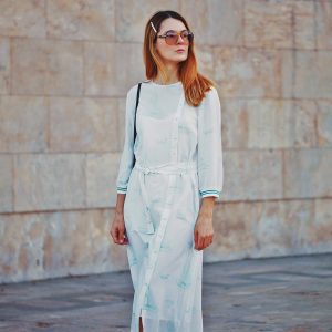 rochie de matase stefanel