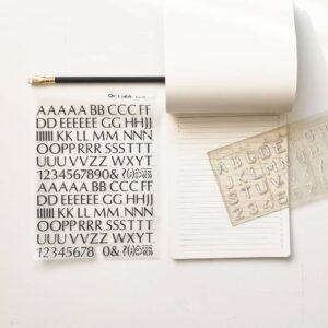 litere sablon si letraset
